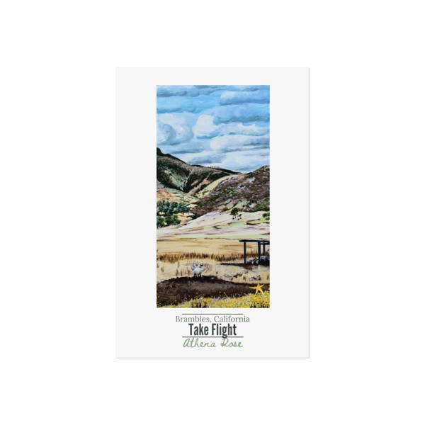 🐑 Poster: Take Flight Brambles, California – Hole 9 (Pegasheep Area)