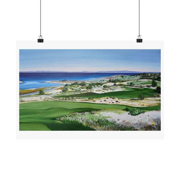 Spyglass Hill Coastal Art Print — Monterey Bay Golf Landscape by Athena Rose