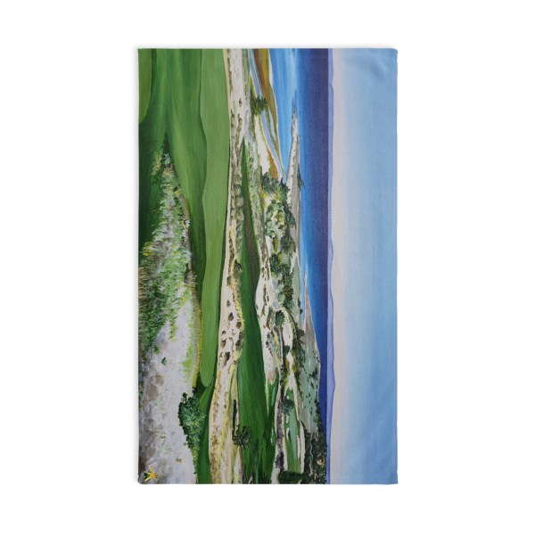 Monterey Coastal Golf Towel – Original Art Inspired by Spyglass Hill